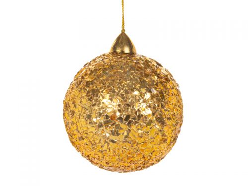 Украшение декоративное шар золото 8см