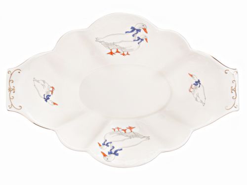 Фруктовница "Гуси" 33x23x9см