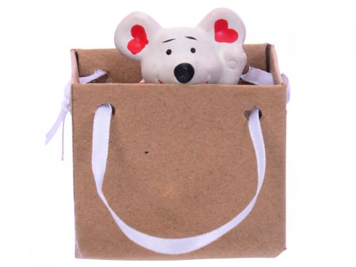 Фигурка декоративная "Мышка" 7см упаковка 24шт