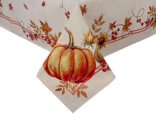 Скатерть гобелен "Тыква" 140x260см