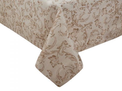 Скатерть водоотталкивающая "Ornamental" беж 140х140см