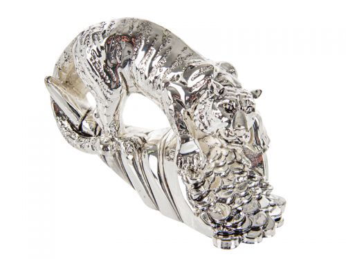 Linea argenti статуэтка "Тигр с рогом изобилия" 9х7см