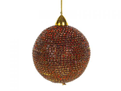 Украшение декоративное шар бронза 8см