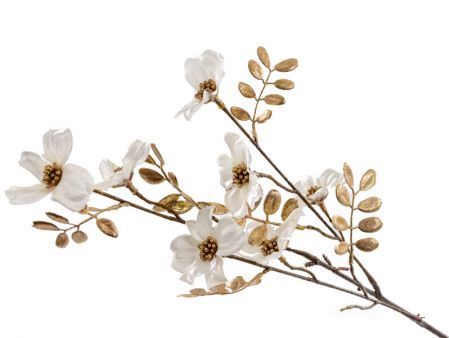 Ветка Дерен кремовая 60 см