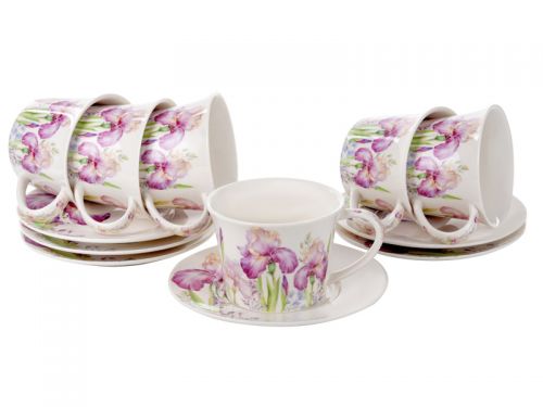 Чайный набор 12пр "Ирисы" 250мл