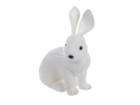 Фигурка Зайчик 29 см белый (пластик)