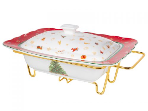 Мармит с крышкой "Christmas Delight" 31*23*13см