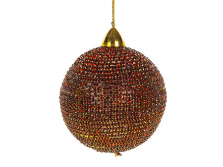 Украшение декоративное шар бронза 8см