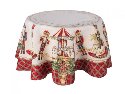 Скатерть гобелен "Щелкунчик" круг диам 140см