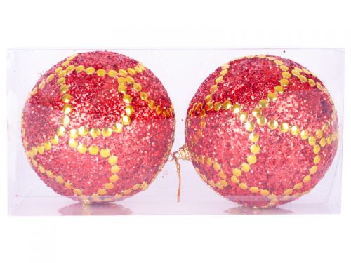 Набор елочных шаров 2шт 10см