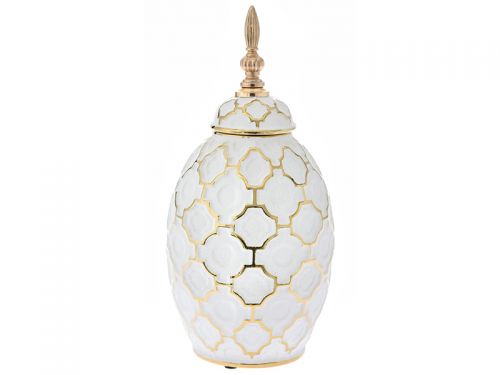 Ваза с крышкой диам 16,5x34,5см