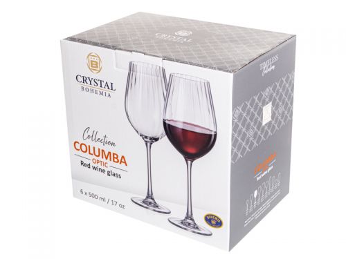 Набор бокалов для вина "Columba optic" 500 мл 6 шт