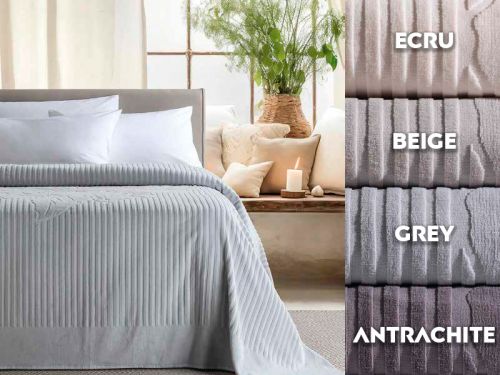 Покрывало Elroy 220х240 см хлопок Anthracite