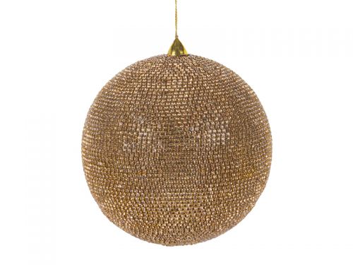 Украшение декоративное шар золото 15см
