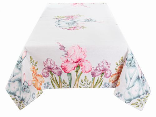 Гобеленовая скатерть 140x260см. ирисы