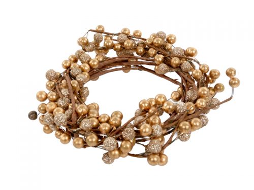 Ветка декоративная 150 см золото (пластик)