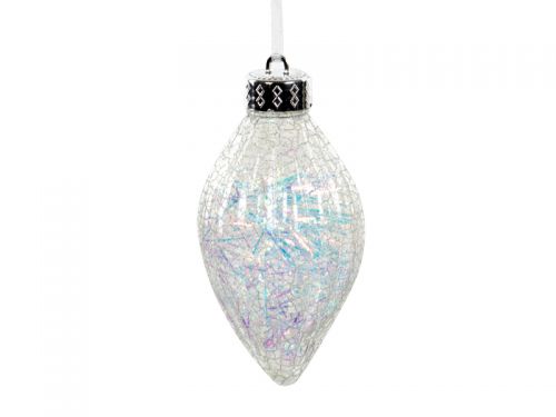 Набор елочных украшений из 3 штук  12 см (пластик)