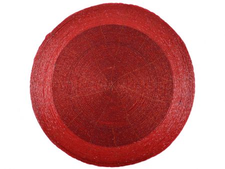 Пласмат для сервировки с бисером диаметр 35см