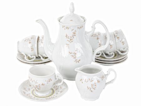 Сервіз кавовий 6 персон 14 предметів чехія тм bernadotte