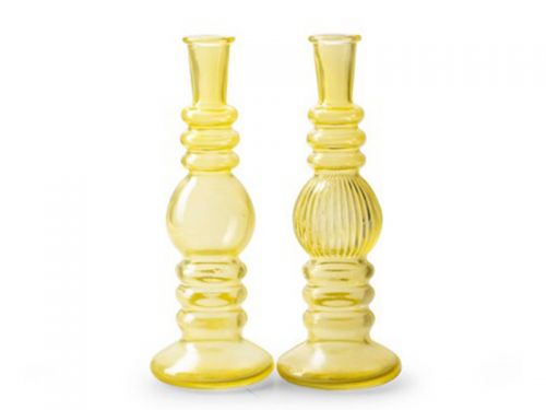 Набор из 2-х подсвечников Yellow h23 d8,5 см