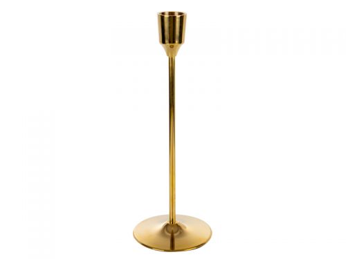 Подсвечник латунь 20см золотой