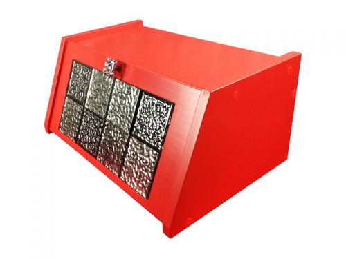 Хлебница деревянная "Modern" 455х300х210 мм, красная