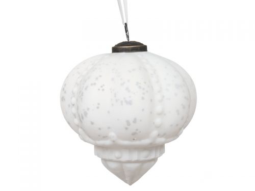 Елочная игрушка 13см белый