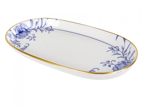 Блюдо "Blue Rose" 32*17cм