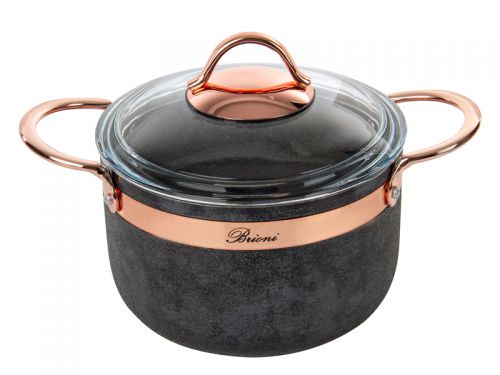 Кастрюля brioni антипригарная 