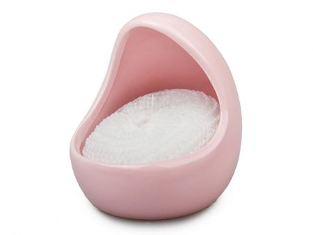 Подставка под губку 10см розовая