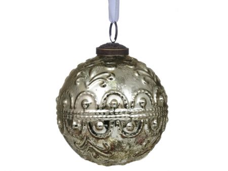 Елочная игрушка 10см золото