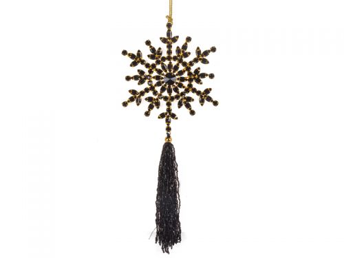 Украшение декоративное черный 15 см + 18см