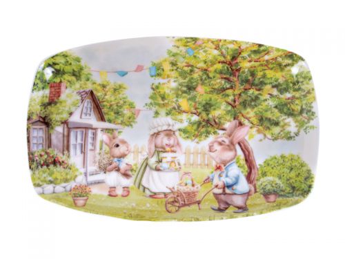 Блюдо "Кроличьи истории" 30x19см