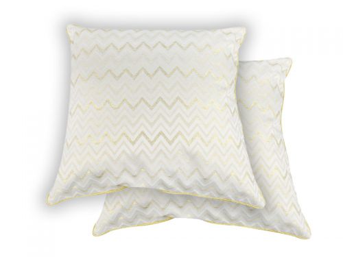 Подушка декоративная с золотым люрексом 