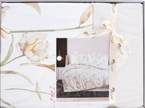 Постельное белье  Ranforce 220x200 см цвет Bloom Sari