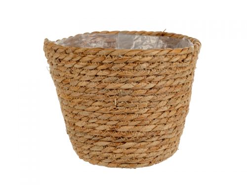 Кашпо 16х20х20 см  (натуральное волокно /пластик)