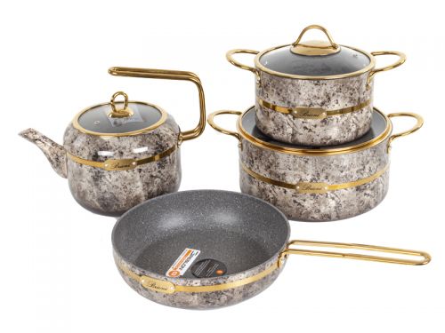 Набор из 4 предметов Brioni "Selection Cream" (кастрюля 18 см, 2,1 л/ кастрюля 24 см, 4 л./сковорода