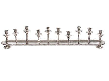 Подсвечник 109x13,5x22,5см алюминий