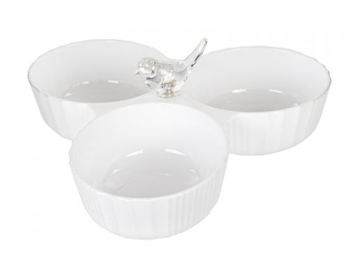 Блюдо для снеков "Птичка" акриловое