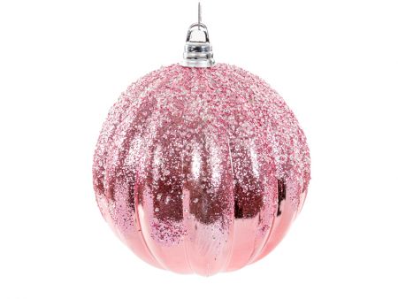 Декоративное украшение 30 см розовый (пластик)