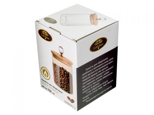 Банка для хранения le glass "Amber" 14 см 750 мл