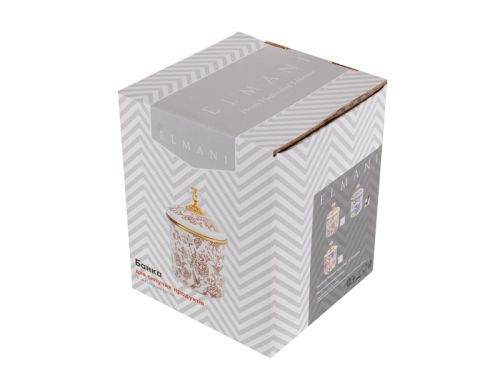 Банка для сыпучих продуктов "Butterfly" elmani с крышкой 12х12см 1,25л
