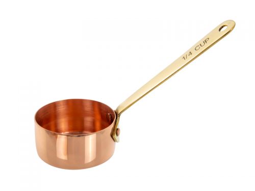 Набор мерных ложек 4 шт медь (30мл., 60 мл., 90 мл., 180 мл.)