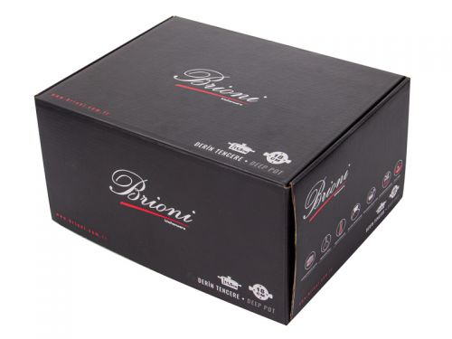 Кастрюля brioni антипригарная "Antrasite copper" 18 см, 2,5 л., 3,5 mm толщ.