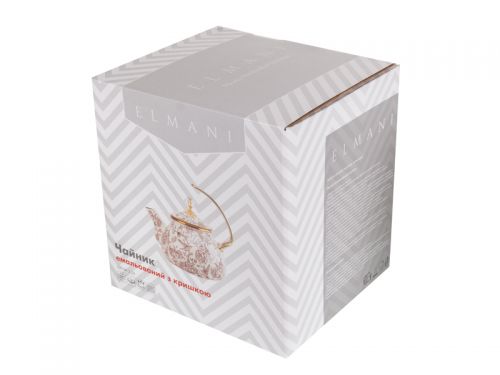 Чайник эмалированный "Butterfly" elmani с крышкой, 2,2л