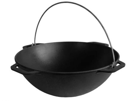 Казан азиатский чугунный без крышки brizoll 8л азия