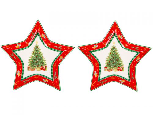 Набор блюд из 2х шт "Christmas delight" 15см