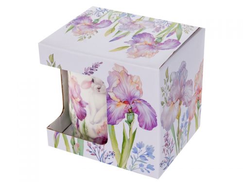 Чашка "Кролик в цветах" 400мл