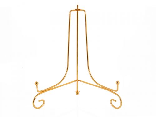 Подставка для декор.тарелки 20 см зол.