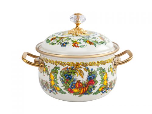 Кастрюля эмалированная 